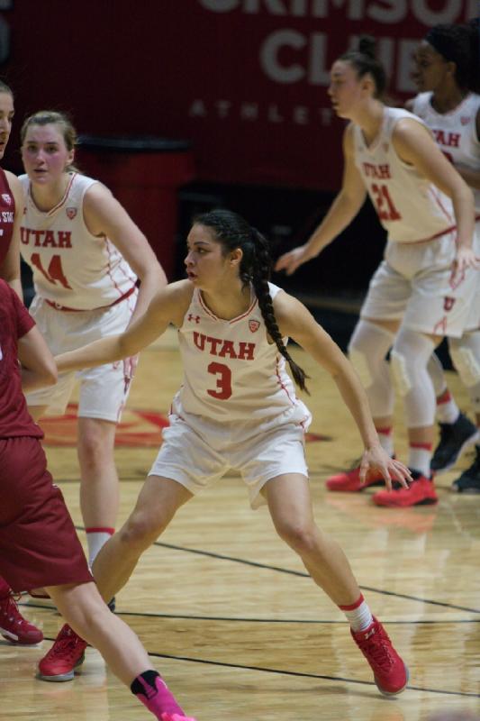 2017-02-05 13:04:40 ** Basketball, Damenbasketball, Malia Nawahine, Paige Crozon, Tanaeya Boclair, Utah Utes, Washington State, Wendy Anae ** 