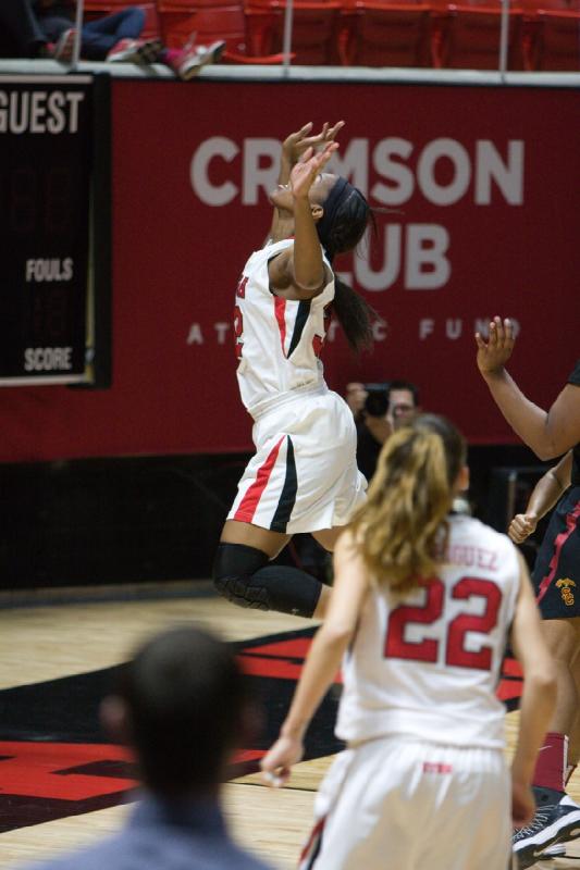 2015-01-11 13:15:29 ** Basketball, Damenbasketball, Danielle Rodriguez, Tanaeya Boclair, USC, Utah Utes ** 