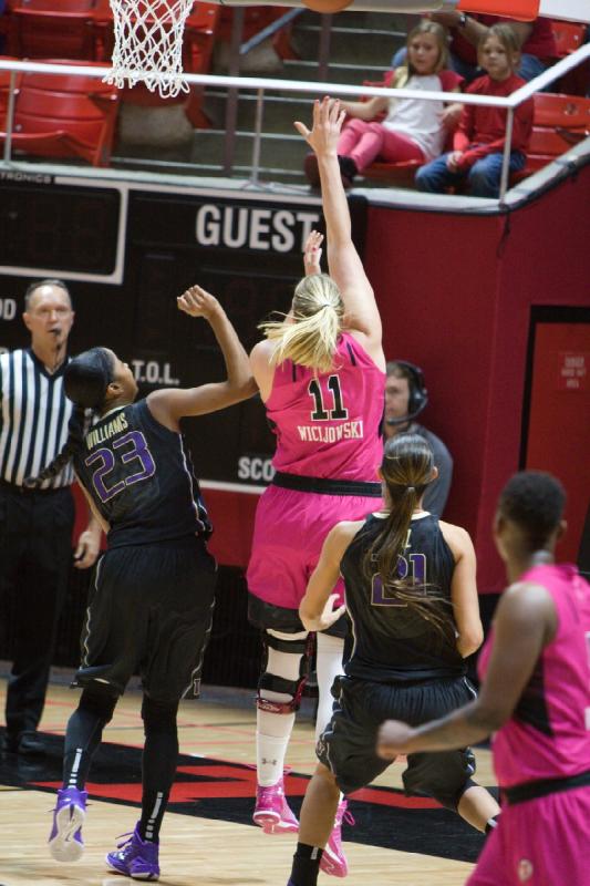 2015-02-13 19:05:24 ** Basketball, Cheyenne Wilson, Damenbasketball, Taryn Wicijowski, Utah Utes, Washington ** 