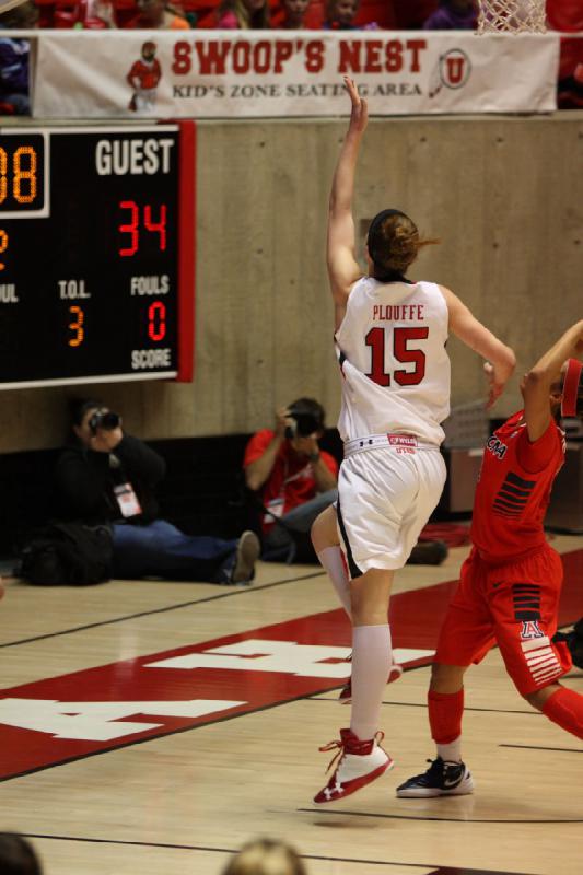 2013-01-18 20:02:26 ** Arizona, Basketball, Michelle Plouffe, Utah Utes, Women's Basketball ** 