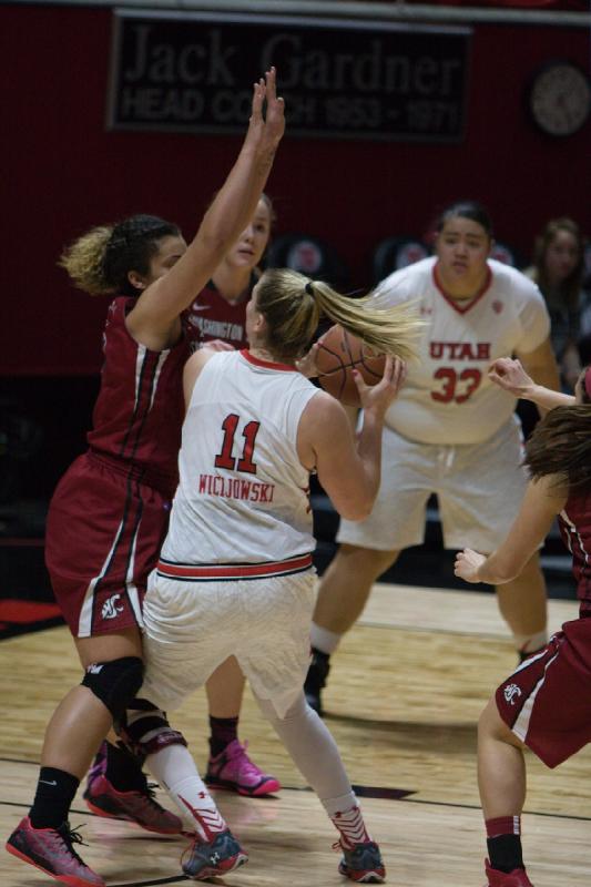 2015-02-15 13:23:48 ** Basketball, Damenbasketball, Joeseta Fatuesi, Taryn Wicijowski, Utah Utes, Washington State ** 