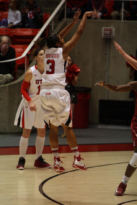 2013-01-06 14:06:13 ** Basketball, Damenbasketball, Iwalani Rodrigues, Michelle Plouffe, Stanford, Utah Utes ** 