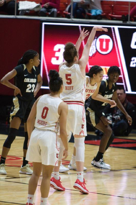 2019-01-18 19:34:31 ** Basketball, Colorado, Damenbasketball, Kiana Moore, Megan Huff, Niyah Becker, Utah ** 