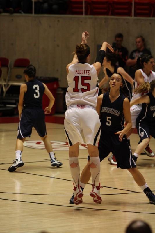 2012-11-01 19:12:16 ** Basketball, Chelsea Bridgewater, Concordia, Damenbasketball, Michelle Plouffe, Utah Utes ** 