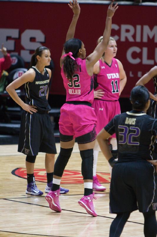 2015-02-13 19:04:30 ** Basketball, Tanaeya Boclair, Taryn Wicijowski, Utah Utes, Washington, Women's Basketball ** 