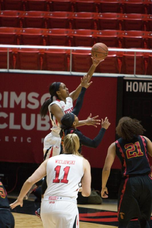 2015-01-11 12:04:08 ** Basketball, Damenbasketball, Tanaeya Boclair, Taryn Wicijowski, USC, Utah Utes ** 