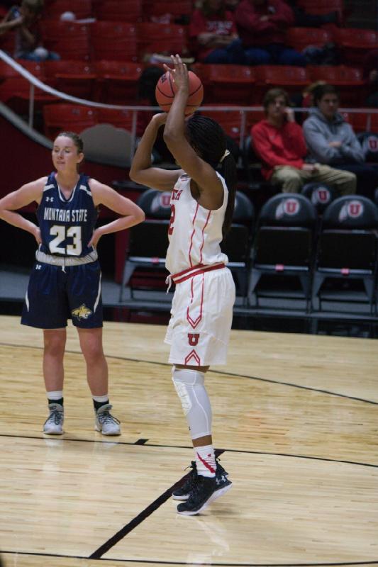 2016-11-12 15:50:09 ** Basketball, Montana State, Tanaeya Boclair, Utah Utes, Women's Basketball ** 