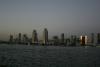 Skyline of San Diego in the last light of the day.