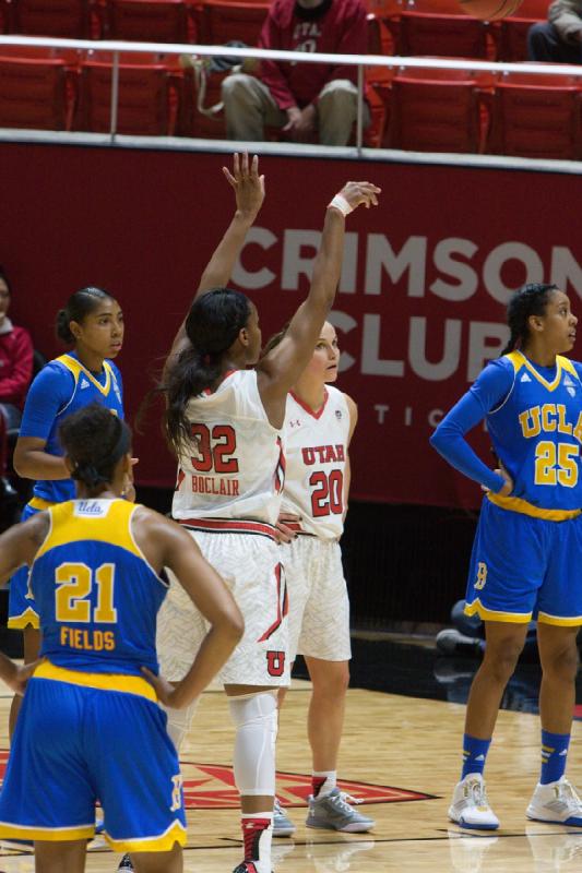 2016-01-31 14:37:18 ** Basketball, Damenbasketball, Katie Kuklok, Tanaeya Boclair, UCLA, Utah Utes ** 