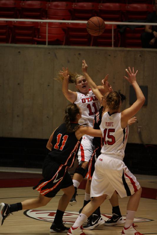 2011-12-06 19:20:00 ** Basketball, Idaho State, Michelle Plouffe, Taryn Wicijowski, Utah Utes, Women's Basketball ** 