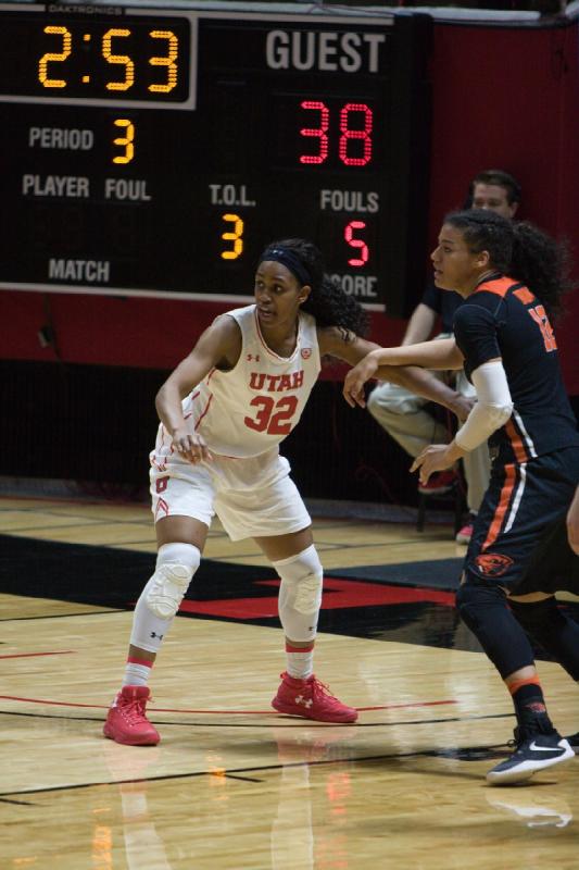 2017-02-19 15:18:49 ** Basketball, Damenbasketball, Oregon State, Tanaeya Boclair, Utah Utes ** 