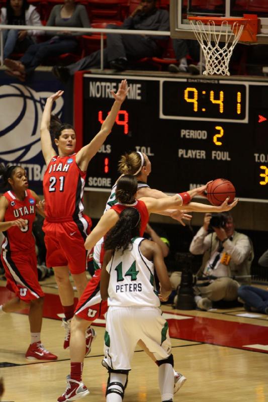 2011-03-19 17:52:31 ** Basketball, Chelsea Bridgewater, Damenbasketball, Iwalani Rodrigues, Michelle Harrison, Notre Dame, Utah Utes ** 