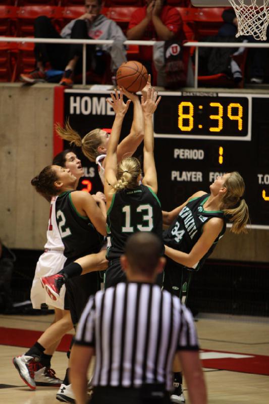 2012-12-29 15:21:16 ** Basketball, Chelsea Bridgewater, North Dakota, Taryn Wicijowski, Utah Utes, Women's Basketball ** 