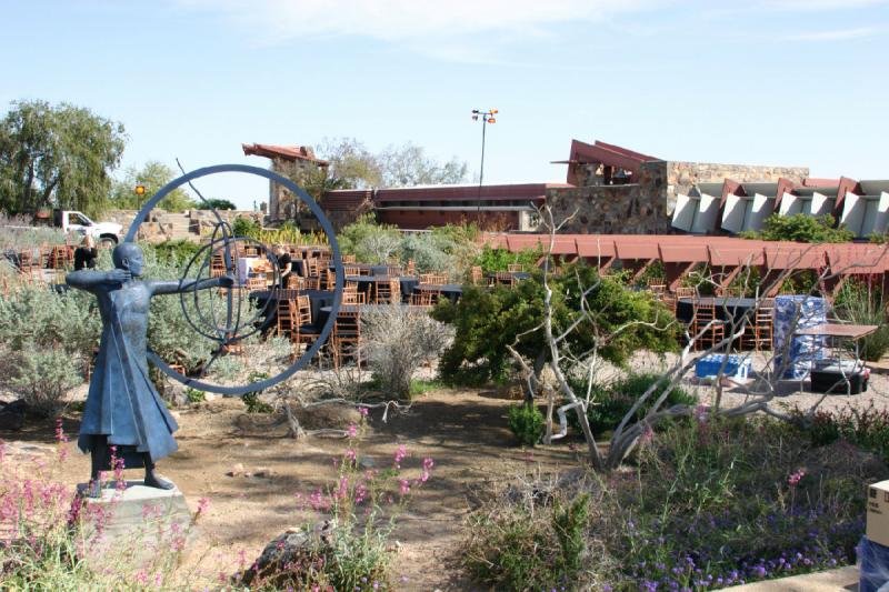 2007-04-14 15:23:50 ** Phoenix, Taliesin West ** Das Gelände kann für Veranstaltungen gebucht werden.