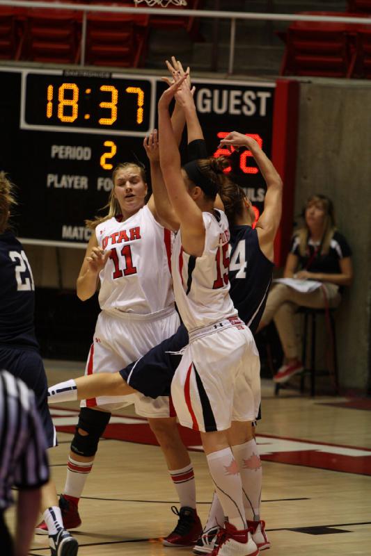 2012-11-01 19:59:15 ** Basketball, Concordia, Damenbasketball, Michelle Plouffe, Taryn Wicijowski, Utah Utes ** 