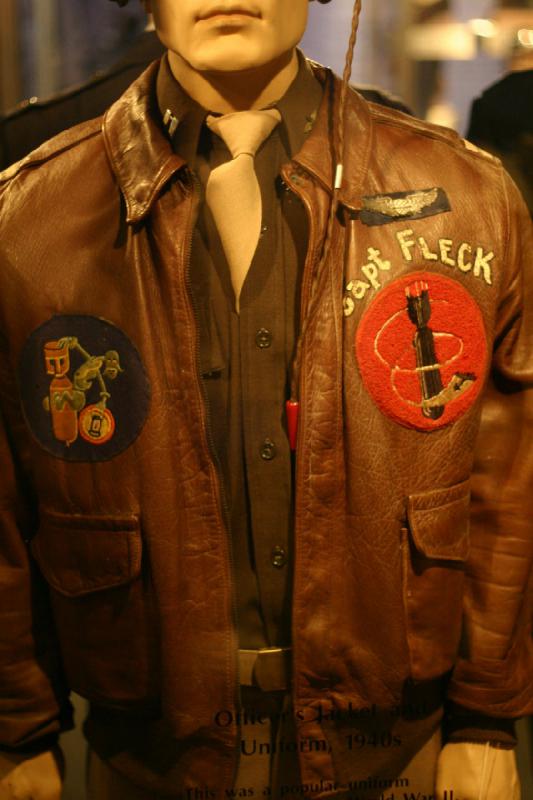 2007-04-08 14:46:10 ** Air Force, Hill AFB, Utah ** Officer's jacket of Capt. Fleck.