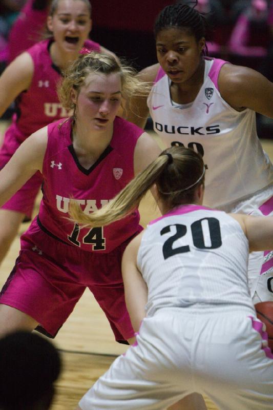 2017-02-17 18:25:13 ** Basketball, Damenbasketball, Megan Jacobs, Oregon, Paige Crozon, Utah Utes ** 