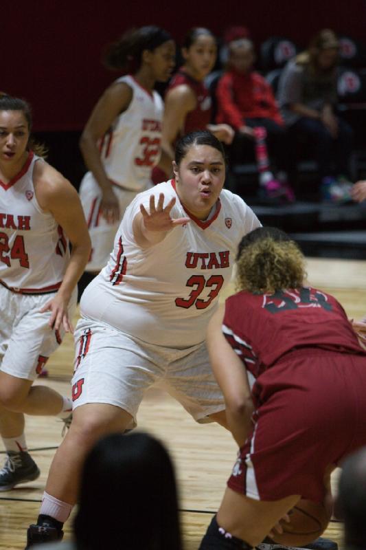 2015-02-15 12:17:28 ** Basketball, Damenbasketball, Joeseta Fatuesi, Tanaeya Boclair, Utah Utes, Valerie Nawahine, Washington State ** 