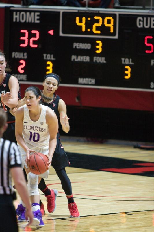 2017-02-03 21:07:25 ** Basketball, Damenbasketball, Kiana Moore, Utah Utes, Washington, Wendy Anae ** 
