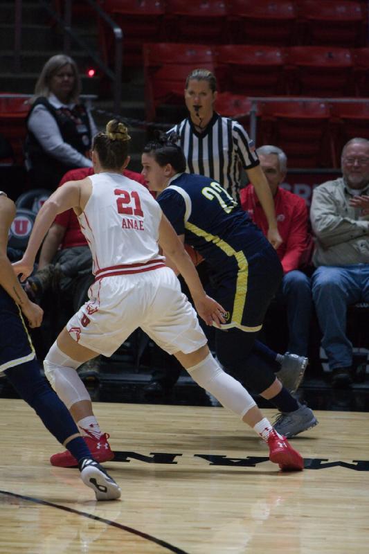 2016-12-21 14:18:25 ** Basketball, Northern Arizona, Utah Utes, Wendy Anae, Women's Basketball ** 