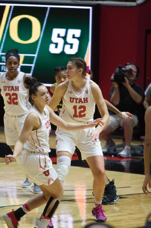 2018-01-28 13:29:43 ** Basketball, Damenbasketball, Emily Potter, Oregon, Tanaeya Boclair, Tori Williams, Utah Utes ** 