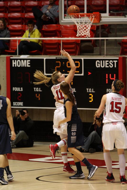 2012-11-27 19:32:33 ** Basketball, Michelle Plouffe, Taryn Wicijowski, Utah State, Utah Utes, Women's Basketball ** 