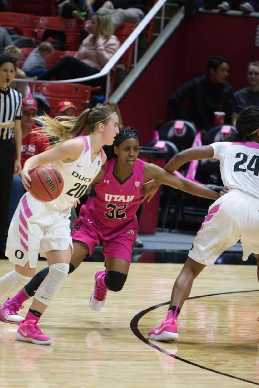 2017-02-17 19:04:44 ** Basketball, Damenbasketball, Oregon, Tanaeya Boclair, Utah Utes ** 