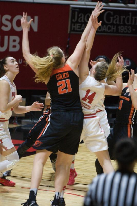 2017-02-19 15:37:00 ** Basketball, Damenbasketball, Oregon State, Paige Crozon, Utah Utes, Wendy Anae ** 