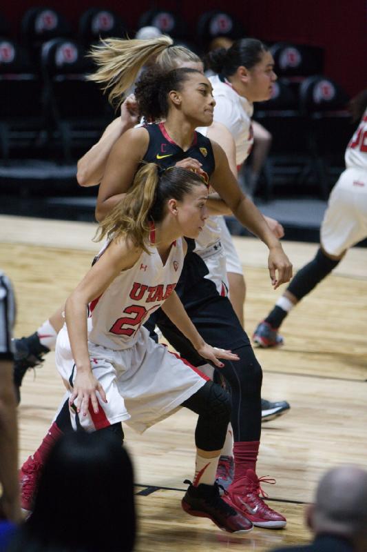 2015-01-11 12:02:51 ** Basketball, Damenbasketball, Danielle Rodriguez, Joeseta Fatuesi, Taryn Wicijowski, USC, Utah Utes ** 