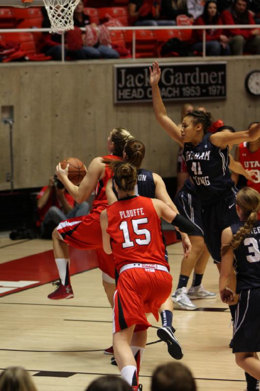 2012-12-08 16:12:13 ** Basketball, BYU, Damenbasketball, Iwalani Rodrigues, Michelle Plouffe, Taryn Wicijowski, Utah Utes ** 