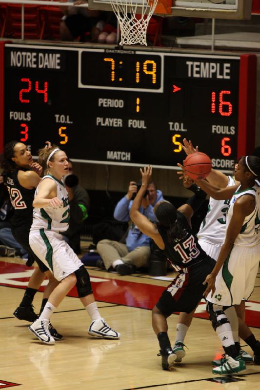 2011-03-21 20:04:51 ** Basketball, Notre Dame, Temple, Women's Basketball ** 