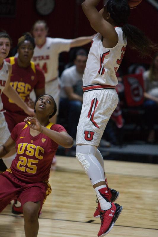 2016-01-29 20:02:05 ** Basketball, Damenbasketball, Emily Potter, Paige Crozon, Tanaeya Boclair, USC, Utah Utes ** 