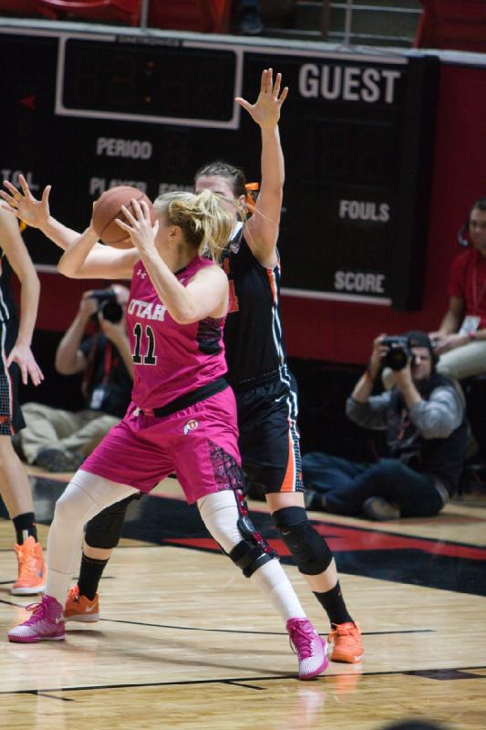 2015-02-22 12:33:43 ** Basketball, Damenbasketball, Oregon State, Taryn Wicijowski, Utah Utes ** 