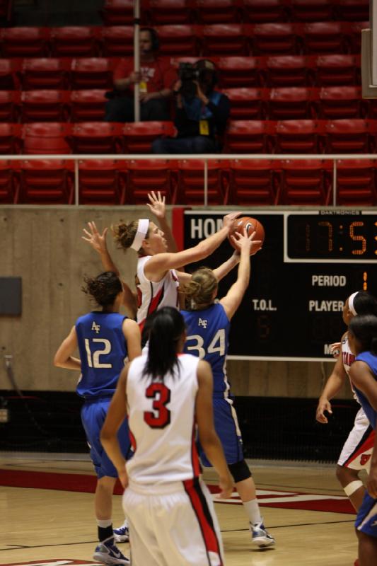 2011-01-05 19:07:42 ** Air Force, Basketball, Iwalani Rodrigues, Janita Badon, Michelle Plouffe, Utah Utes, Women's Basketball ** 