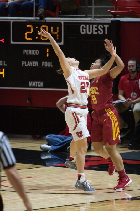 2016-01-29 19:14:10 ** Basketball, Damenbasketball, Katie Kuklok, USC, Utah Utes ** 