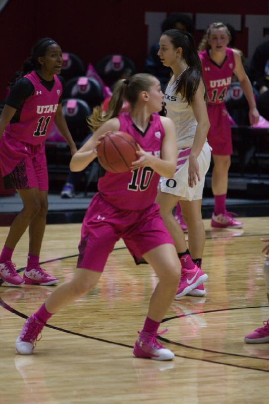 2017-02-17 18:23:58 ** Basketball, Erika Bean, Megan Jacobs, Oregon, Paige Crozon, Utah Utes, Women's Basketball ** 