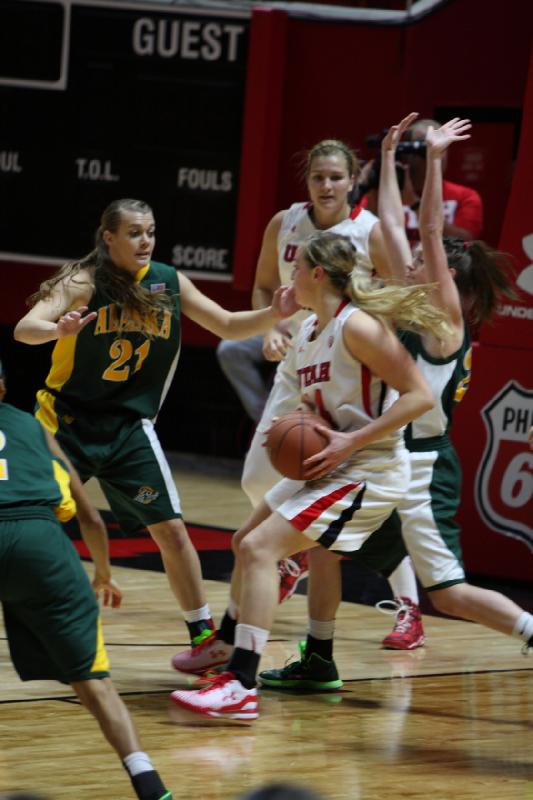 2014-11-05 19:04:45 ** Alaska Anchorage, Basketball, Paige Crozon, Taryn Wicijowski, Utah Utes, Women's Basketball ** 