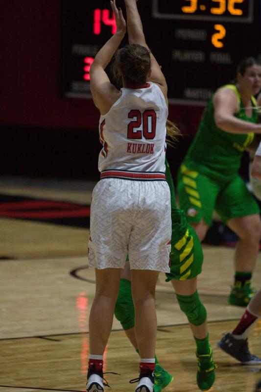 2016-01-24 14:25:43 ** Basketball, Katie Kuklok, Oregon, Utah Utes, Women's Basketball ** 