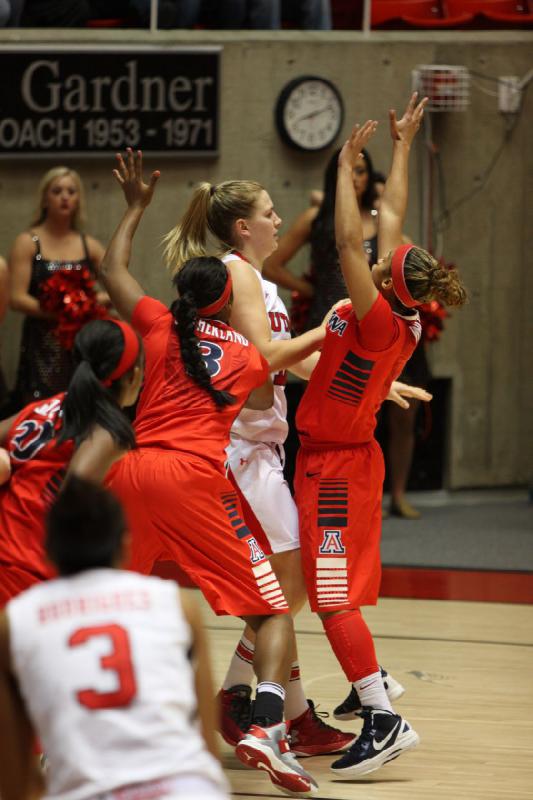 2013-01-18 20:10:33 ** Arizona, Basketball, Damenbasketball, Iwalani Rodrigues, Taryn Wicijowski, Utah Utes ** 