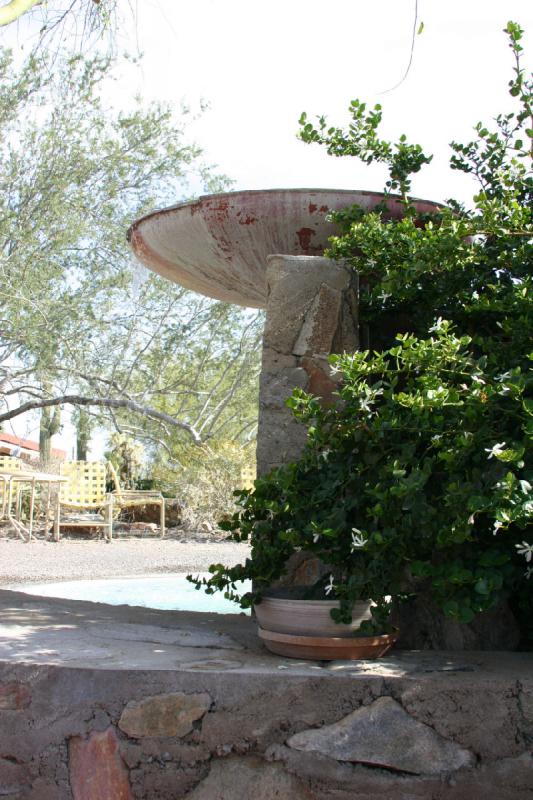 2007-04-14 15:56:44 ** Phoenix, Taliesin West ** Wasserspiel.