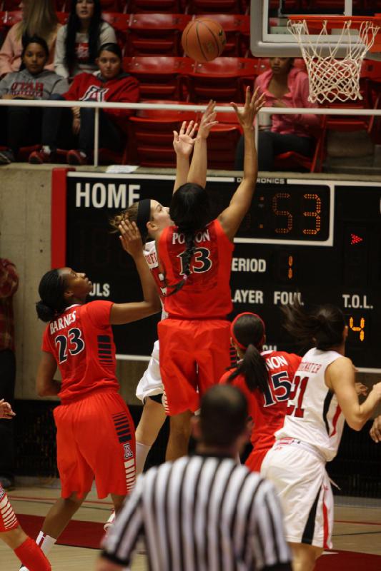 2013-01-18 19:22:14 ** Arizona, Basketball, Chelsea Bridgewater, Damenbasketball, Michelle Plouffe, Utah Utes ** 