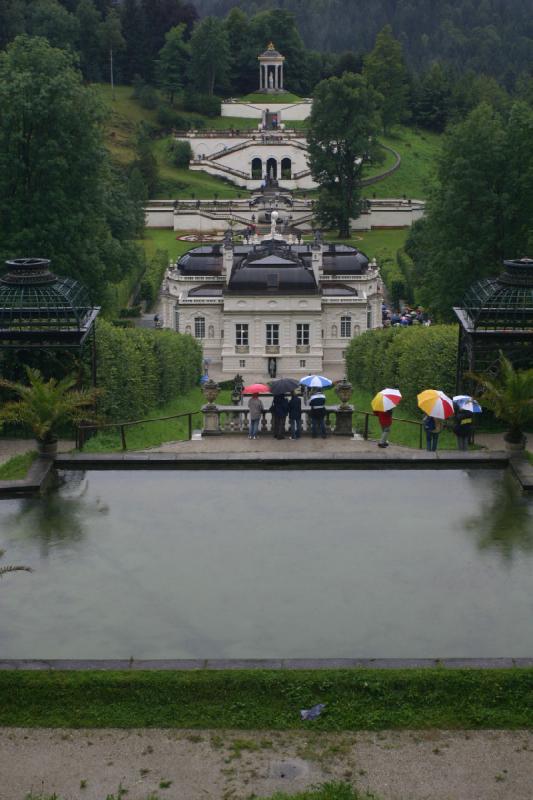 2005-08-20 14:28:34 ** Germany, Munich ** Rainy Linderhof Palace.