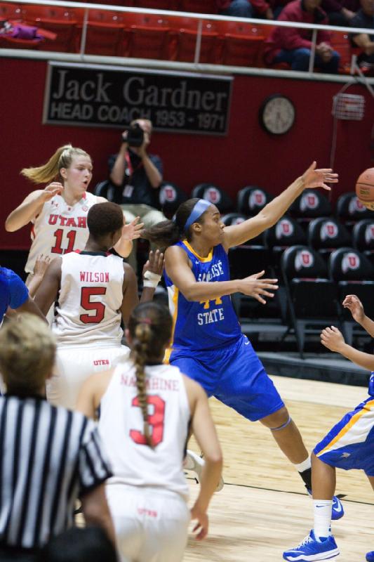 2014-11-14 18:18:23 ** Basketball, Cheyenne Wilson, Damenbasketball, Malia Nawahine, San Jose State, Taryn Wicijowski, Utah Utes ** 