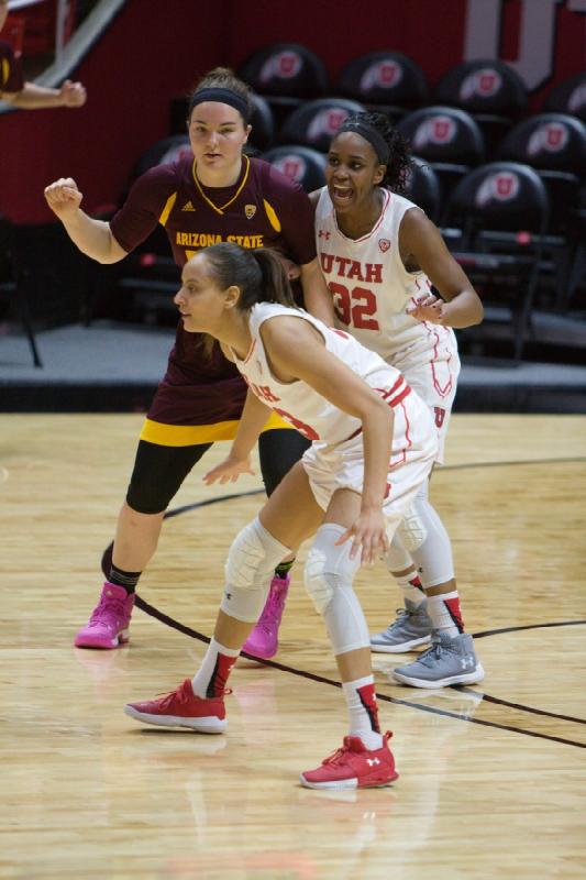 2017-12-31 13:34:28 ** Arizona State, Basketball, Damenbasketball, Daneesha Provo, Tanaeya Boclair, Utah Utes ** 