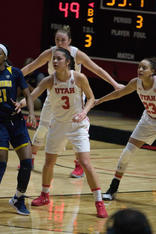 2017-01-15 13:20:23 ** Basketball, Cal, Daneesha Provo, Malia Nawahine, Utah Utes, Wendy Anae, Women's Basketball ** 