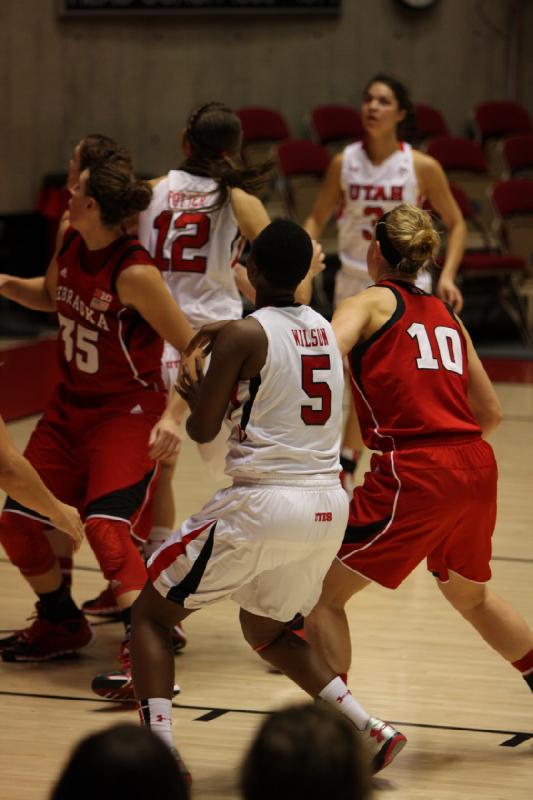 2013-11-15 19:01:15 ** Basketball, Cheyenne Wilson, Emily Potter, Malia Nawahine, Nebraska, Utah Utes, Women's Basketball ** 