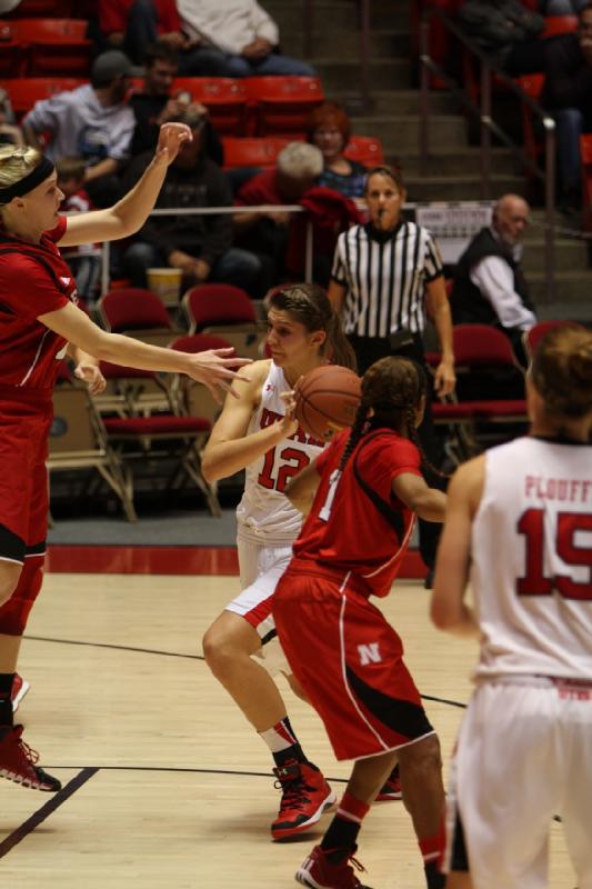 2013-11-15 18:47:34 ** Basketball, Emily Potter, Michelle Plouffe, Nebraska, Utah Utes, Women's Basketball ** 