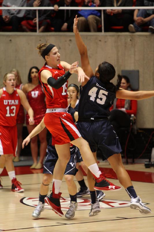 2012-12-08 15:20:43 ** Basketball, BYU, Michelle Plouffe, Rachel Messer, Utah Utes, Women's Basketball ** 