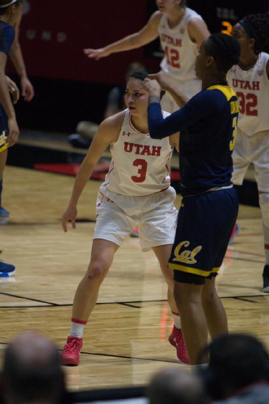 2017-01-15 13:09:32 ** Basketball, Cal, Emily Potter, Malia Nawahine, Tanaeya Boclair, Utah Utes, Women's Basketball ** 