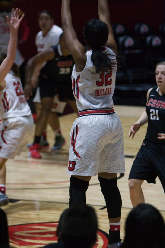 2015-12-03 20:29:23 ** Basketball, CSUN, Damenbasketball, Joeseta Fatuesi, Katie Kuklok, Tanaeya Boclair, Utah Utes ** 